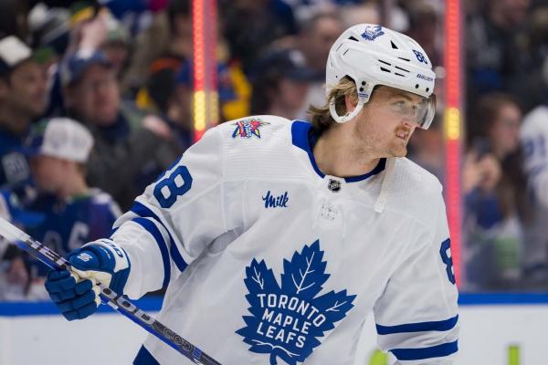 Leafs F William Nylander a game-time decision for Game 2