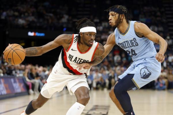 Blazers rally from 18 down in 4th, top Grizzlies in OT