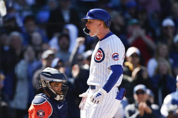 Rookie HR drives Cubs sweep of Astros; Chicago now MLB-best 10-3 at home