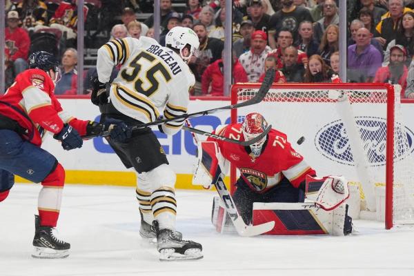 Two late goals carry Bruins past Panthers