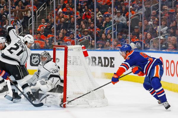 Oilers rally past Kings to end 3-game skid