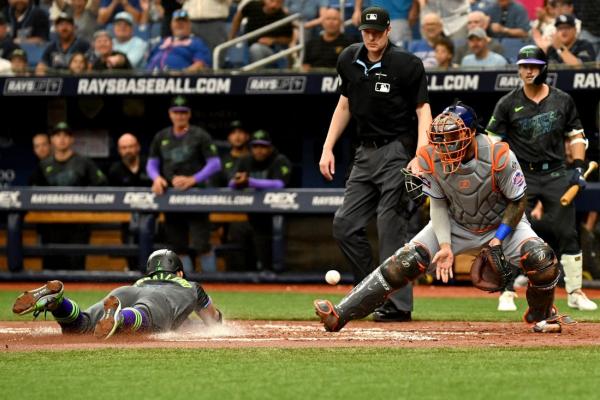 Jonny DeLuca's game-ending triple completes Rays' sweep of  Mets thumbnail
