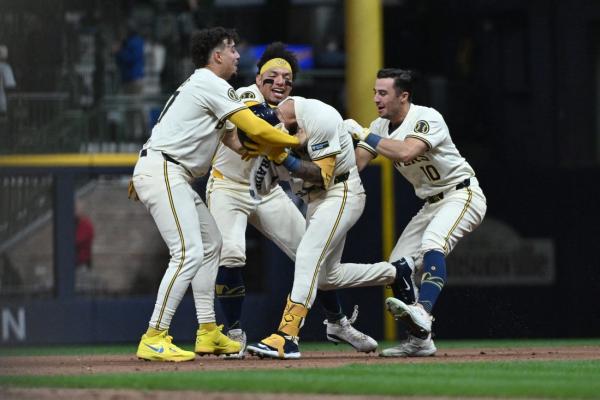 MLB roundup: Brewers win on Joey Ortiz’s hit in 11th