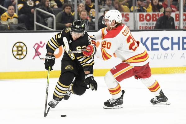 Bruins, facing Flames, shoot for Alberta sweep