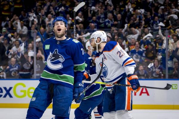 J.T. Miller’s late tally lifts Canucks to 3-2 edge on Oilers